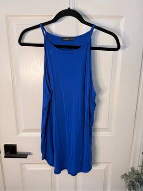 Lou & Keith High Neck Cobalt Blue Tank Top